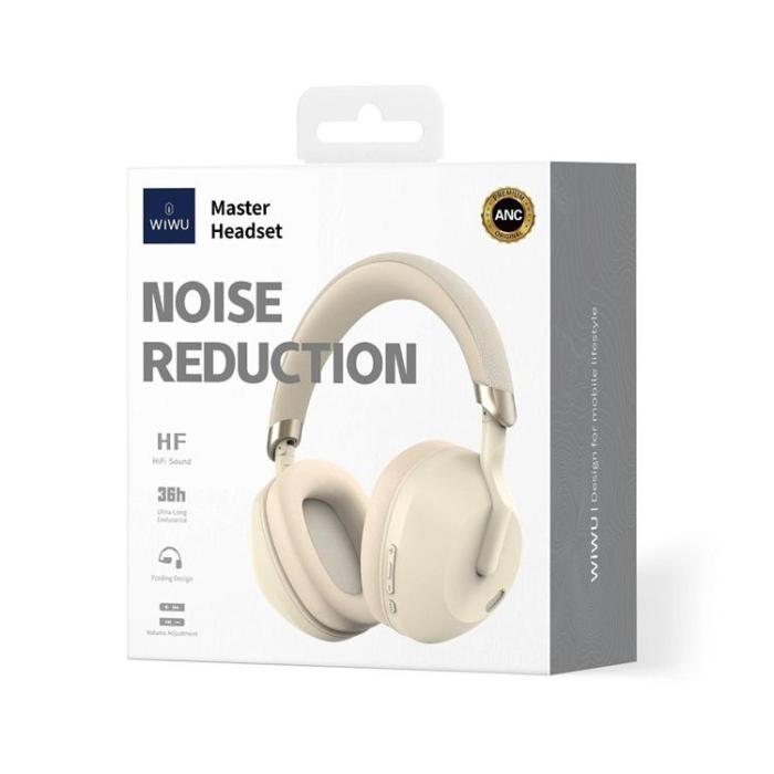 WIWU - WiWU Over-Ear Hörlurar Trådlösa Bluetooth Master - Vit