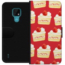 iSecrets - Plånboksfodral till Motorola Moto E7 med Tårta