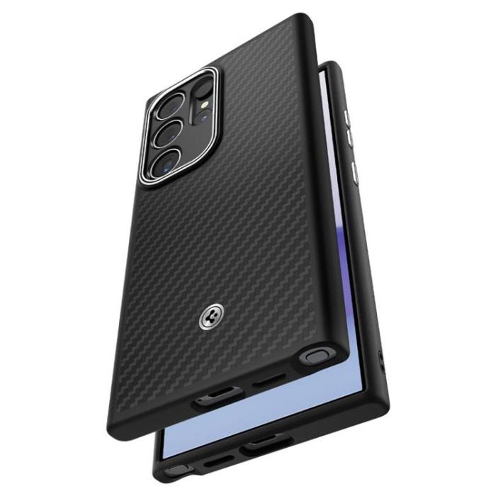 Spigen - Spigen Galaxy S24 Ultra Mobilskal Enzo Aramid - Svart