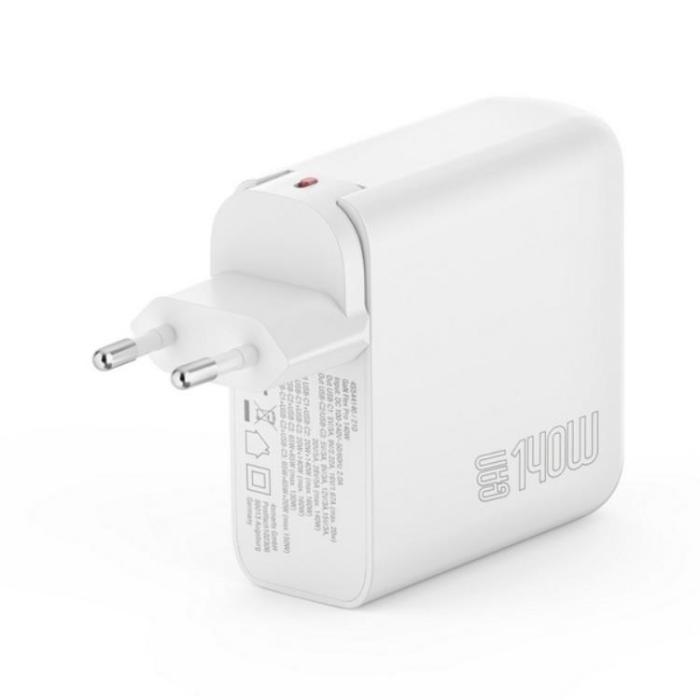 4smarts - 4smarts Snabbladdare 140W 3xUSB-C GaN Flex Pro - Vit