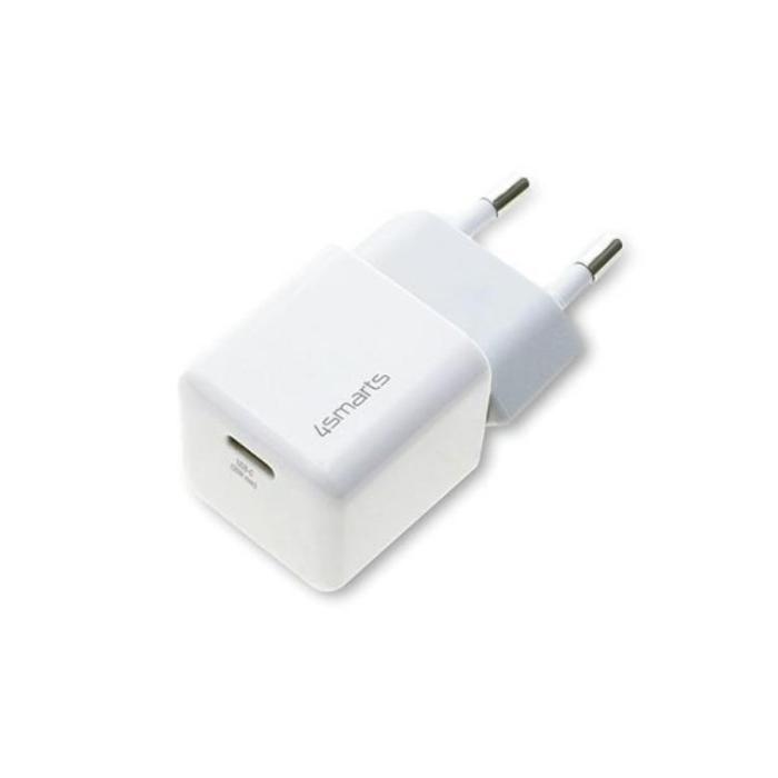 4smarts - 4smarts Snabbladdare 30W 1xUSB-C Med Lightning Kabel - Vit