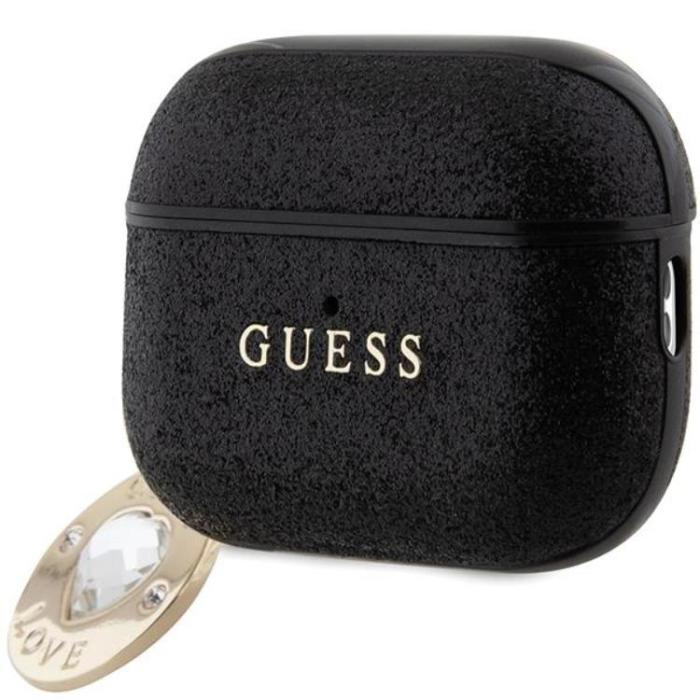 Guess - Guess AirPods Pro 2 Skal Fixed Glitter Heart Diamond Charm