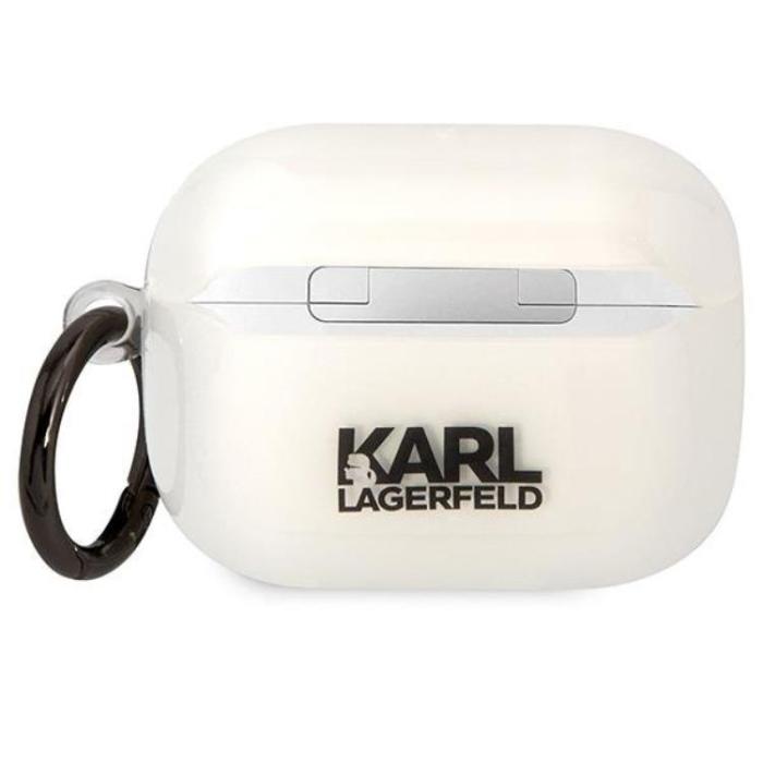 KARL LAGERFELD - KARL LAGERFELD AirPods Pro Skal Karl`s Head - Transparent