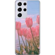 iSecrets - Mobilskal till Samsung Galaxy S21 Ultra 5G med Rosa Tulpaner