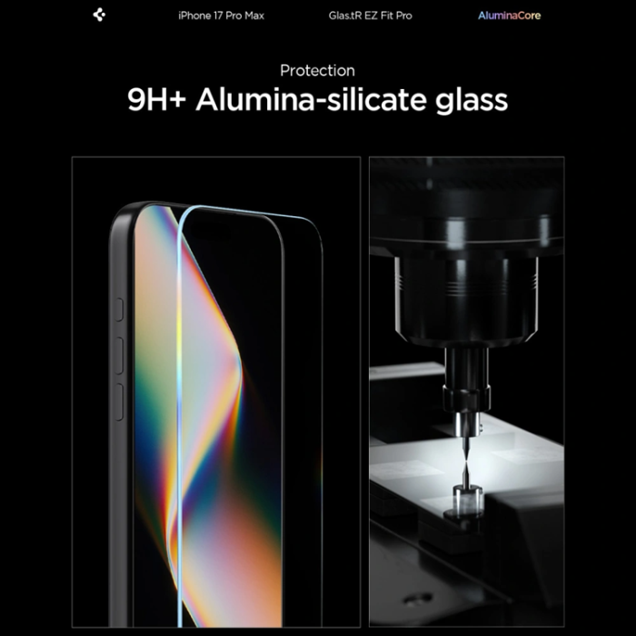Spigen - Spigen Härdat glas Skärmskydd för iPhone 17 Pro Max EZ Fit Pro AC