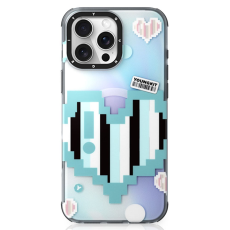 A-One Brand - Youngkit iPhone 16 Pro Max Mobilskal Magsafe Pixel Heart - Grön