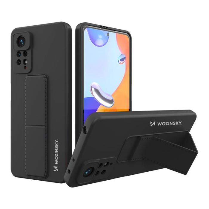 Wozinsky - Wozinsky Xiaomi Poco X4 Pro 5G Skal Kickstand Silicone - Svart