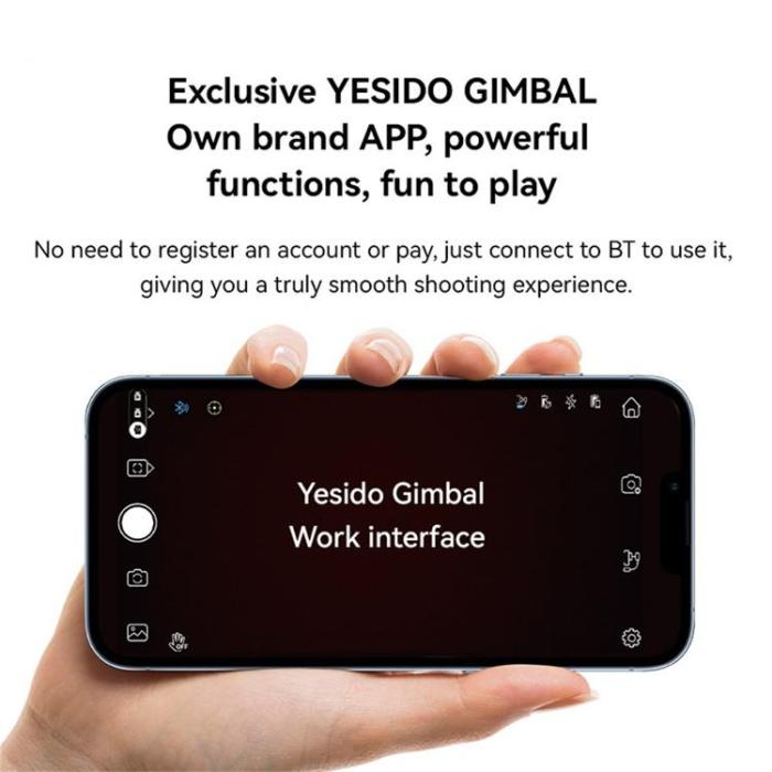 Yesido - YESIDO 3-Axlig Handhållen Gimbalstabilisator för Smartphones SF27