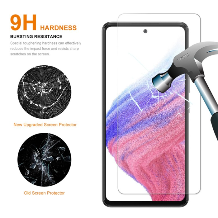Boom of Sweden - [2-PACK] Galaxy A54 5G Härdat Glas Skärmskydd 9H - Clear