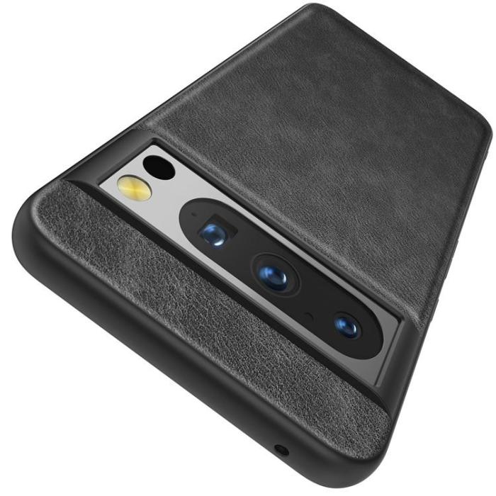 OEM - Google Pixel 8 Pro Mobilskal Retro PU-Läder - Svart