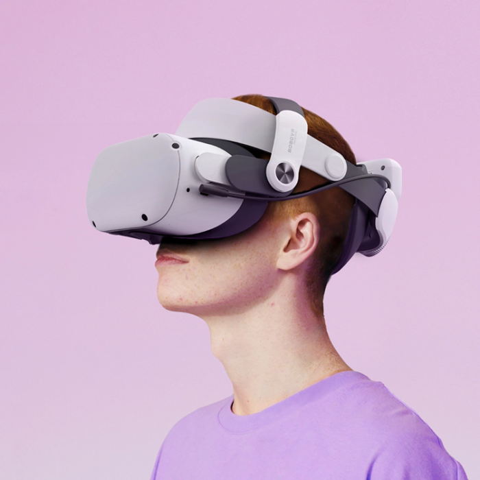 BoboVR - BoboVR Avlastningsrem för Meta Quest 2 VR-glasögon + B2 externt Batteri