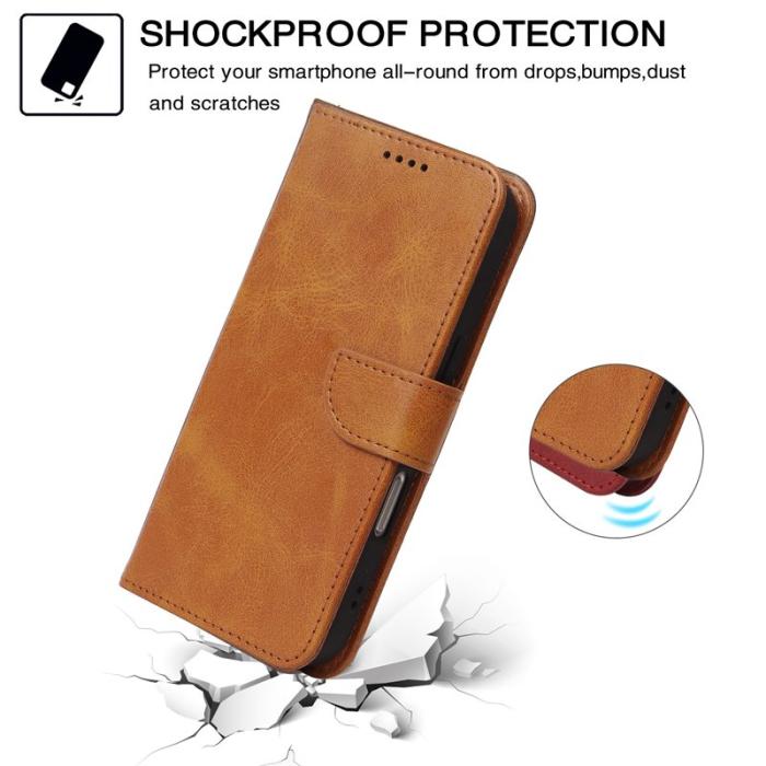 OEM - Samsung Galaxy S26 Plus Plånboksfodral Ställ Magnetisk Stängning Konstläder Gul