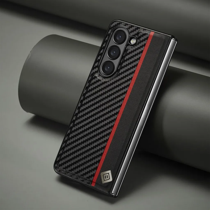 LC.imeeke - LC.IMEEKE Galaxy Z Fold 6 5G Plånboksfodral med stativfunktion - Svart