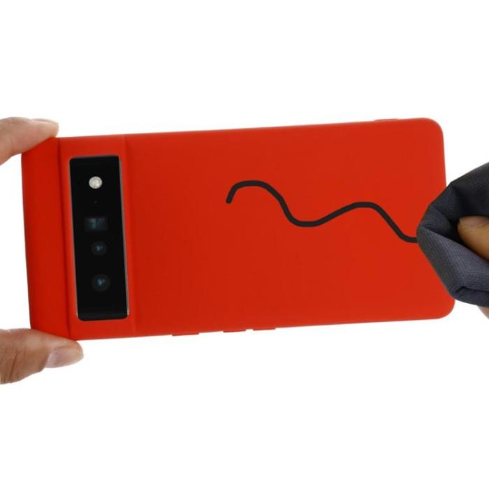 UTGATT - Google Pixel 7 Skal Liquid Silicone - Röd