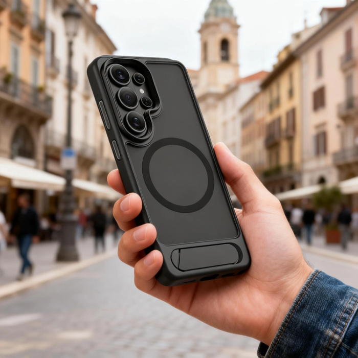 Tech-Protect - Tech-Protect Mobilskal För Galaxy S26 Ultra Magsafe Magrack - Matt Svart