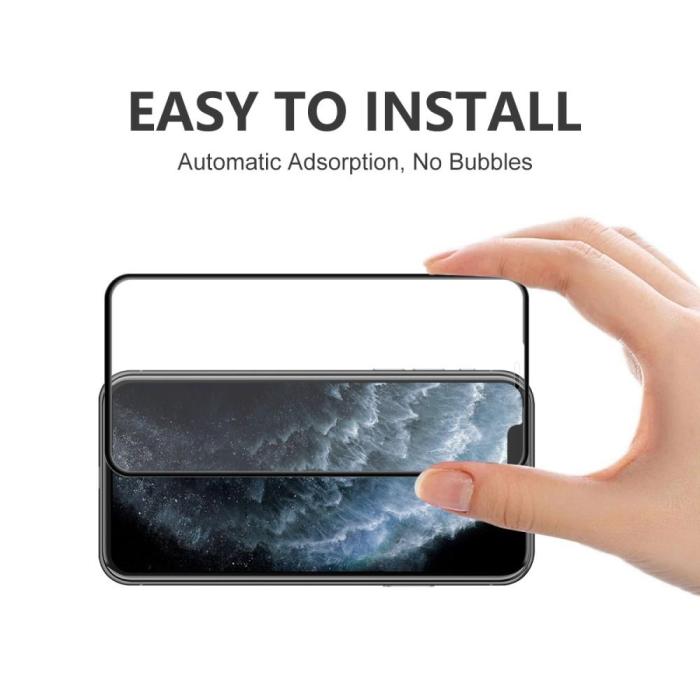 A-One Brand - [1-PACK] Härdat Glas Skärmskydd iPhone 11 Pro - iPhone X/XS - Svart