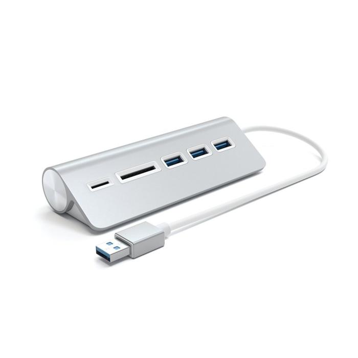 Satechi - Satechi USB 3.0 Hubb med 3 USB portar & SD och Micro SD-kort
