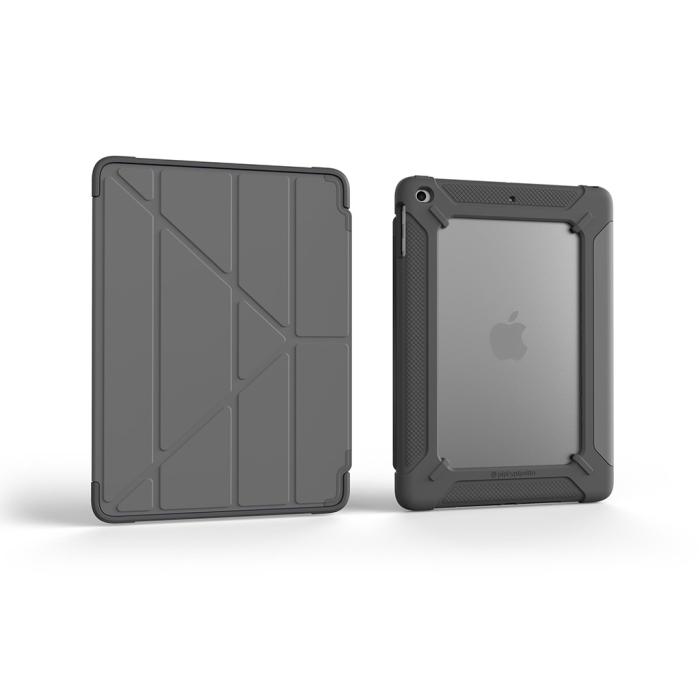 UTGATT1 - Pipetto iPad 9,7-tums 2017/2018 Origami Shield-fodral - Blå