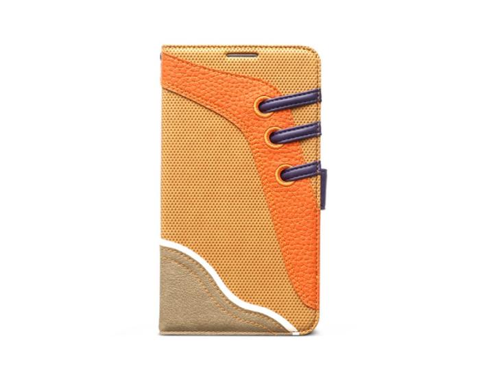 UTGATT1 - Zenus Sneakers Diary Väska till Samsung Galaxy Note 3 N9000 (Camel)