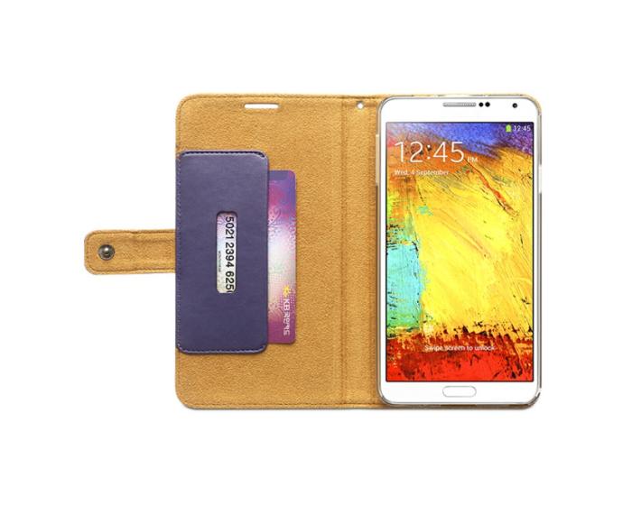 UTGATT1 - Zenus Sneakers Diary Väska till Samsung Galaxy Note 3 N9000 (Camel)