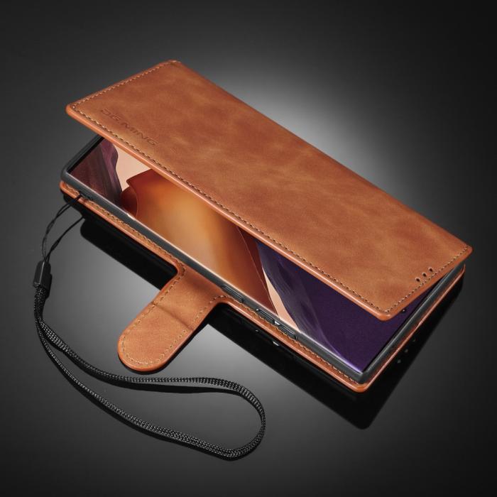 DG.MING - DG.MING Leather Fodral Till Galaxy Note 20 Ultra - Brun