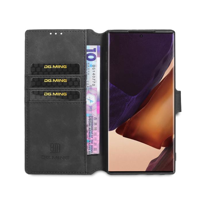 DG.MING - DG.MING Leather Fodral Till Galaxy Note 20 Ultra - Svart