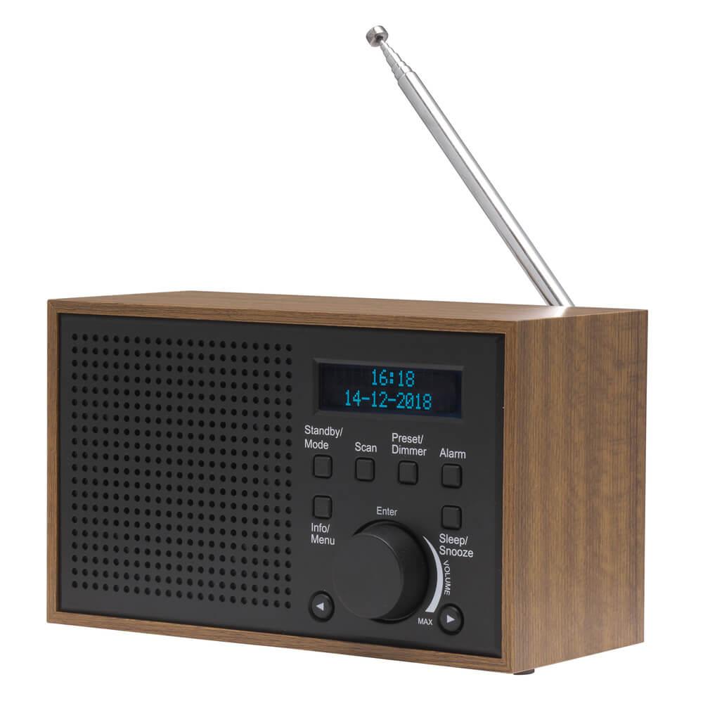 Denver FM/DAB+ Radio Trä/Grafit | 2353 | AlltMobil