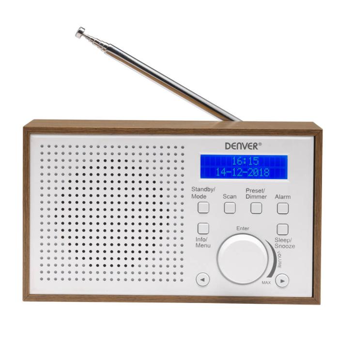 Denver - Denver FM/DAB+ Radio Trä/Vit