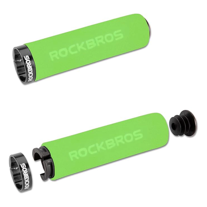 Rockbros - Rockbros Bicycle Greppar Sponge - Svart/Grön