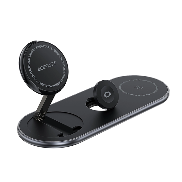 Acefast - Acefast 3-in-1 Trådlös Laddare Qi2 - Svart