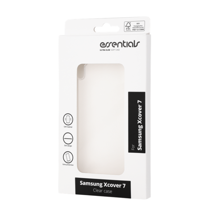 UTGATT1 - Essentials Galaxy XCover 7 Mobilskal TPU - Transparent