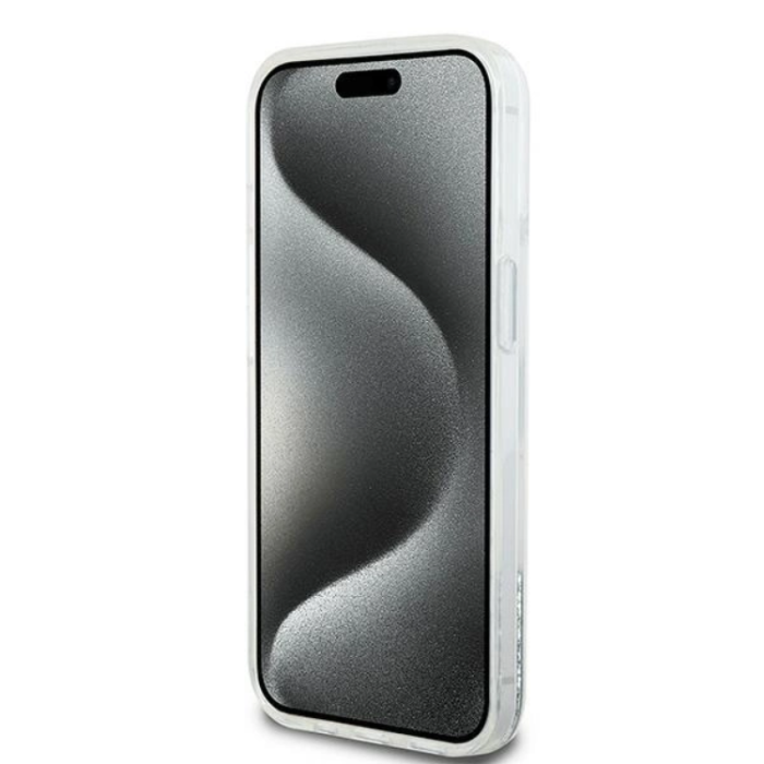 DKNY - DKNY iPhone 14 Mobilskal Liquid Glitter Big Logo - Vit