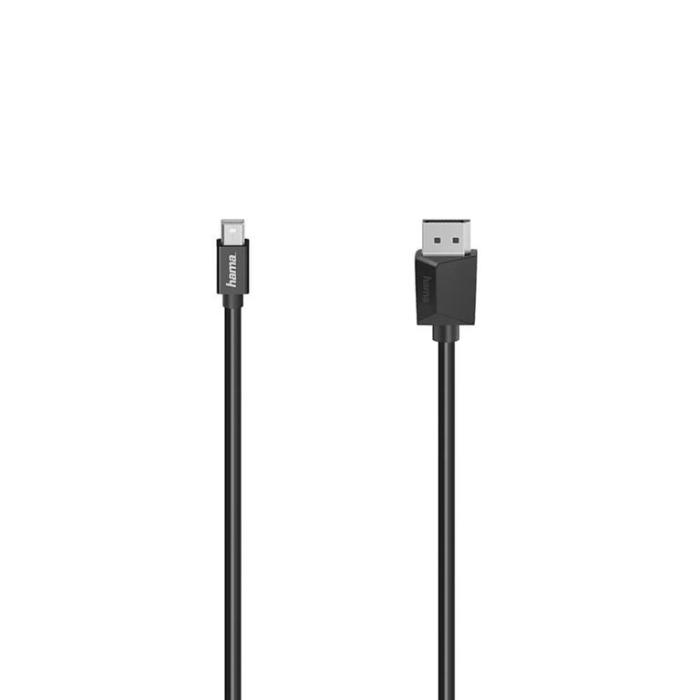 Hama - Hama Video Kabel Mini-DP - DP 4K 1.5m - Svart