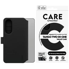 PanzerGlass - CARE PanzerGlass Galaxy S25 Edge Pl&aring;nboksfodral Tango QI - Svart