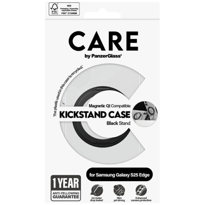 PanzerGlass - CARE PanzerGlass Mobilskal till Galaxy S25 Edge MagSafe Kickstand & QI