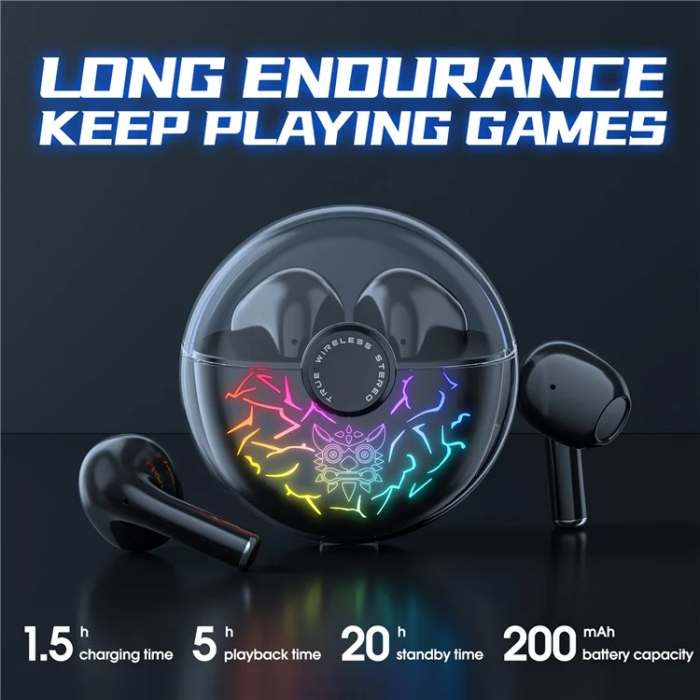 ONIKUMA - ONIKUMA In-Ear Gaming Hörlurar Bluetooth T35 - Svart