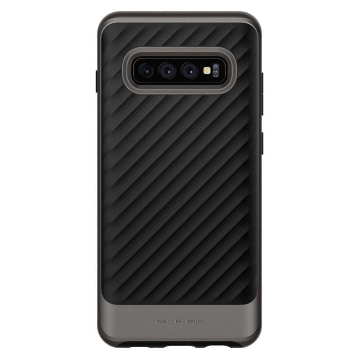 UTGATT5 - Spigen Neo Hybrid Galaxy S10 + Plus Gunmetal