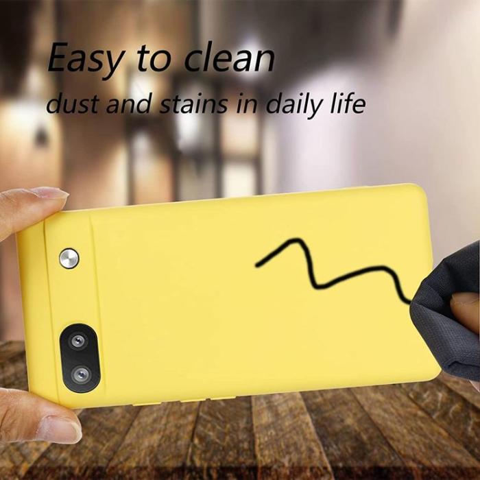 A-One Brand - Google Pixel 6a Skal Liquid Silicone - Gul