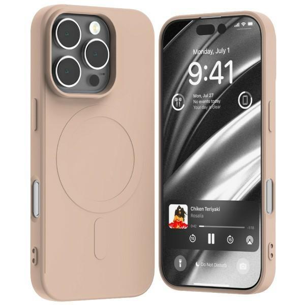 Mercury iPhone 16 Pro Mobilskal MagSafe Semi-Silikon - Rosa Sand | 2353 | AlltMobil