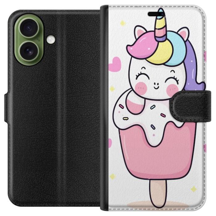 Gustaf - Plånboksfodral till Apple iPhone 17 med Glad enhörning