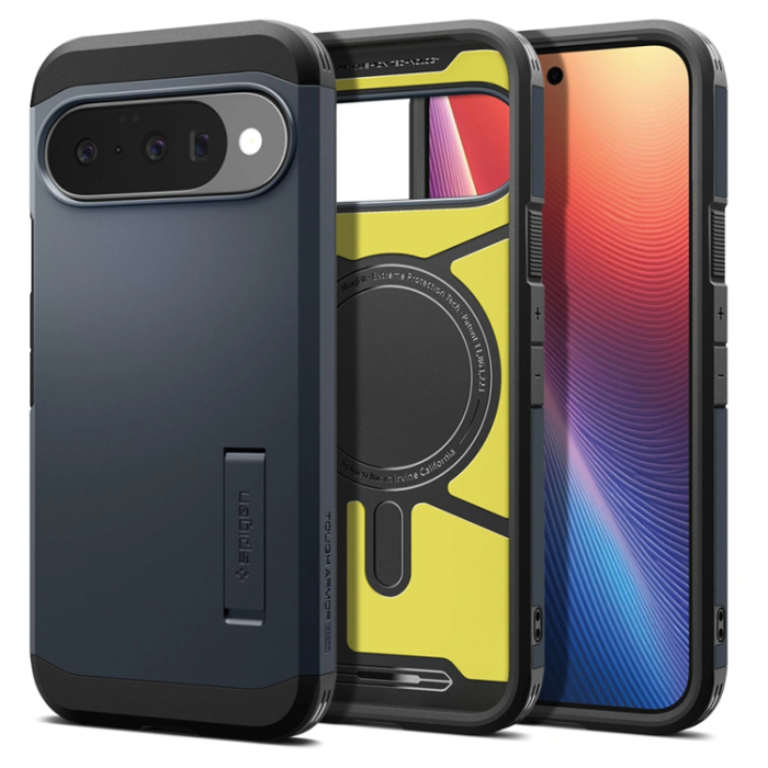 Spigen - Spigen Google Pixel 10/10 Pro Mobilskal Magsafe Tough Armor - Metal Slate