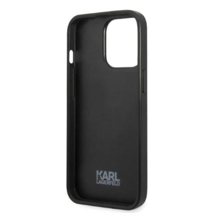 KARL LAGERFELD - Karl Lagerfeld iPhone 13 Pro Skal Monogram Ikonik Patch - Blå