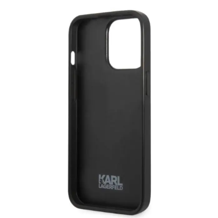 KARL LAGERFELD - Karl Lagerfeld iPhone 13 Pro Skal Monogram Ikonik Patch - Blå