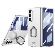 GKK - GKK Galaxy Z Fold 7 Mobilskal Ringhållare Kickstativ - Silver