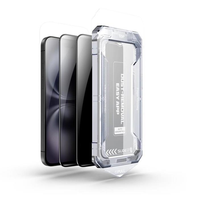 Boom of Sweden - LIVSTIDSGARANTI - BOOM iPhone 15 Plus/16 Plus Privacy Härdat Glas Skärmskydd 2st