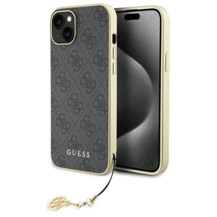 Guess - Guess iPhone 15 Plus Mobilskal Charms Collection - Grå