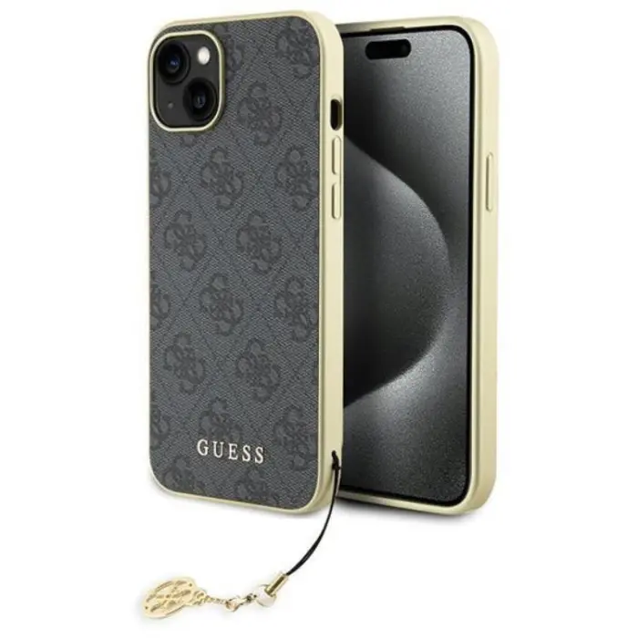 Guess - Guess iPhone 15 Plus Mobilskal Charms Collection - Grå
