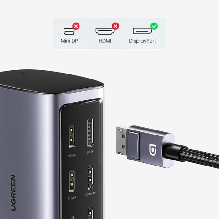 UTGATT1 - Ugreen Multifunction HUB 12in1 - Grå