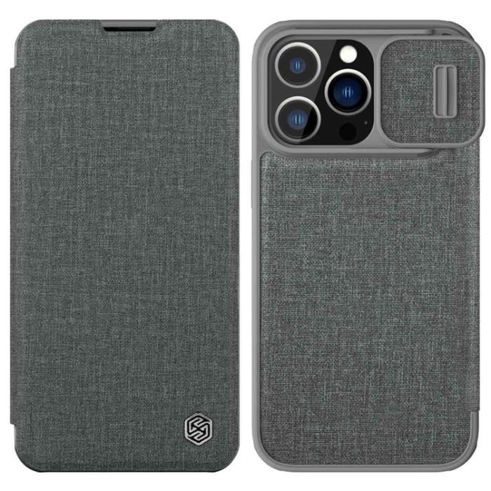 Nillkin - Nillkin iPhone 14 Plus Plånboksfodral QinPro - Grå