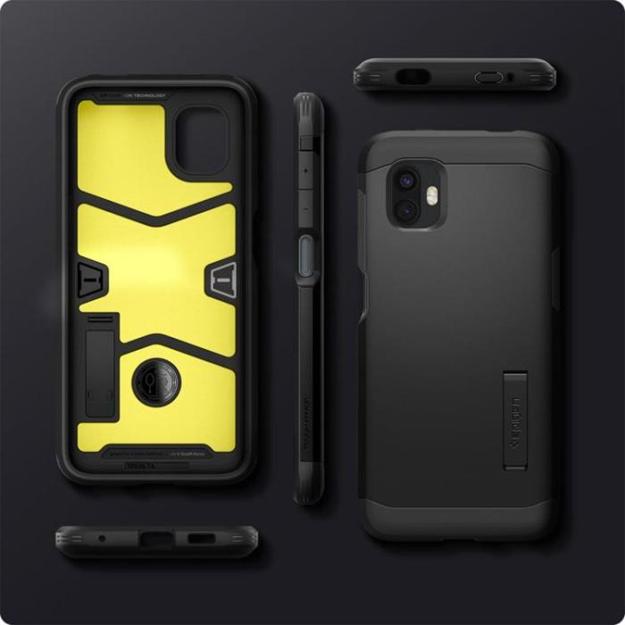 UTGATT - Spigen Galaxy Xcover 6 Pro Skal Tough Armor - Svart
